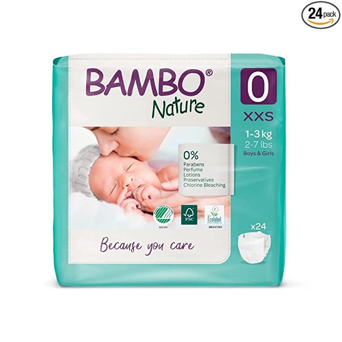BAMBO NATURE COUCHE BEBE TAILLE 0 XXS (1-3KG)