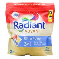 Radiant Advanced+ Capsules Ultra Front and Top Loader 3 in 1 Ultra Power Pack of 28