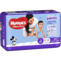 Huggies Ultra Dry Nappy Pants Girls Size 4 (9-14kg) (4 x 29