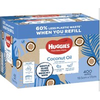 Huggies Baby Wipes With Coconut Oil Pack of 400's