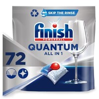 Finish Quantum All in One Regular Dishwasher Tablets Pack of 72