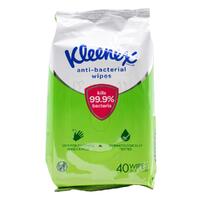 Kleenex Anti-Bacterial Wipes Pack of 40's