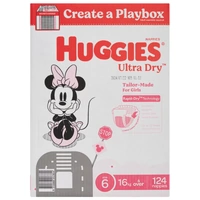 Huggies Girls Ultra Dry Nappies Size 6 Junior (16kg And Over) Carton of 124's