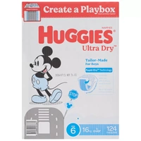 Huggies Boys Ultra Dry Nappies Size 6 Junior (16kg And Over) Carton of 124's