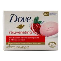 Dove Beauty Cream Bar Rejuvenating Pomegranate and Hibiscus Tea Scent 3 in 1 90g