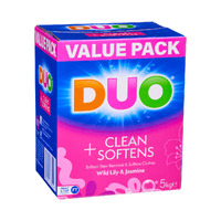 Duo Laundry Powder Front and Top Loader Wild Lily & Jasmine Clean & Softens 5kg