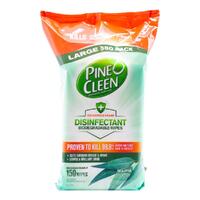 Pine O Cleen Eucalyptus Disinfectant Biodegradable Wipes Pack of 150