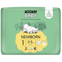 Moomin Baby Nappies Size 1 Newborn 2-5kg (6x25's) Carton of 150