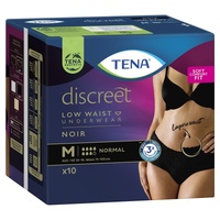 Tena Pants Womens Discreet Underwear Black Medium 75-100cm Pack of 10's