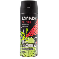 Lynx Deodorant Bodyspray Collision Fresh Bergamot And Pink Pepper 165mL