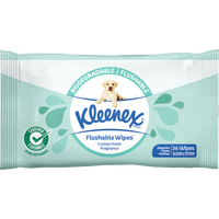 Kleenex Biodegradable & Flushable Wipes Cotton Fresh Fragrance Carton of 432 Wipes