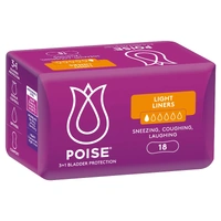 Poise Light Liners Pack of 18'S