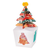 Cardboard Box Fold-Up Tree Pack of 10