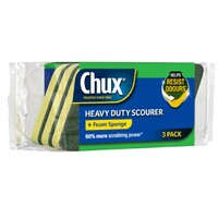 Chux Heavy Duty Scourer Sponge Pack of 3's