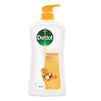 Dettol Profresh Shower Gel Body Wash Milk And Honey 950mL