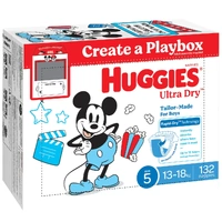 Huggies Ultra Dry Nappies Size 5 Walker Boy 13-18kg 132's