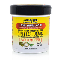 Jamaican Mango & Lime 5-n-1 Loc Down Mega Firm Holding Gel 454g (16oz)