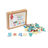 Magnetic Wooden Numbers Set of 60