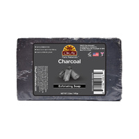 OKAY Pure Naturals Charcoal Exfoliating Soap Deep Cleansing Detoxifying 147g(5.2oz)