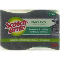 Scotch-Brite Heavy Duty Scrub Sponges Pack of 3