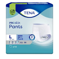 Tena Pants Plus Large Proskin 100-135cm 6D 1440mL Pack of 14's