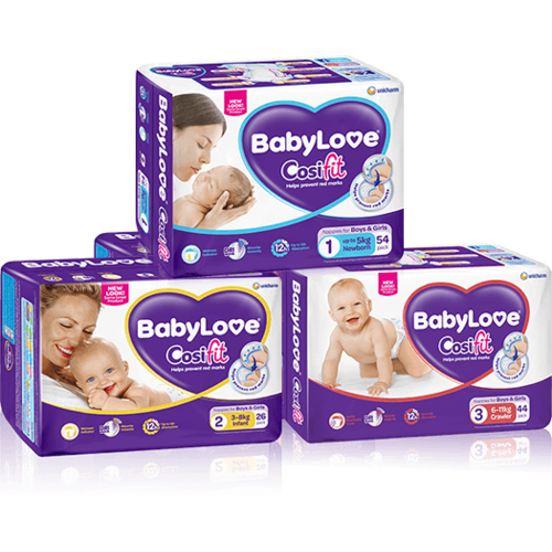 baby love infant nappies